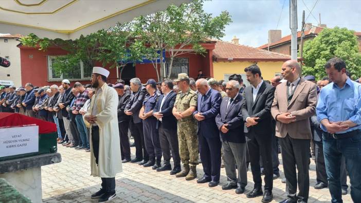 Kansere yenik düşen Kıbrıs gazisi son yolculuğuna uğurlandı