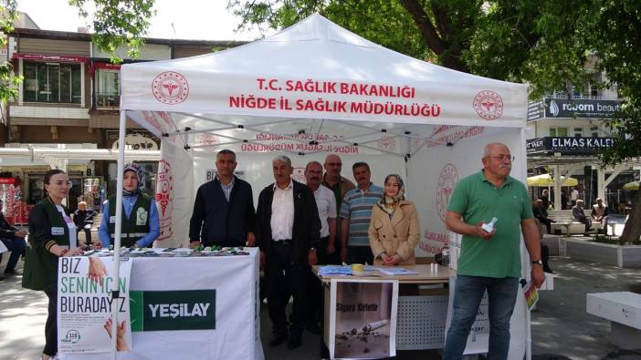 Niğde vatandaşlar sigarasız sağlığa özendiriliyor