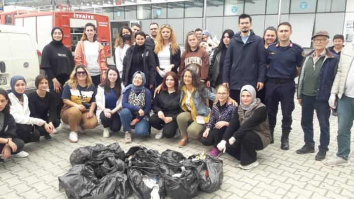 Tütünsüz Yaşam Günü'nde izmarit topladılar