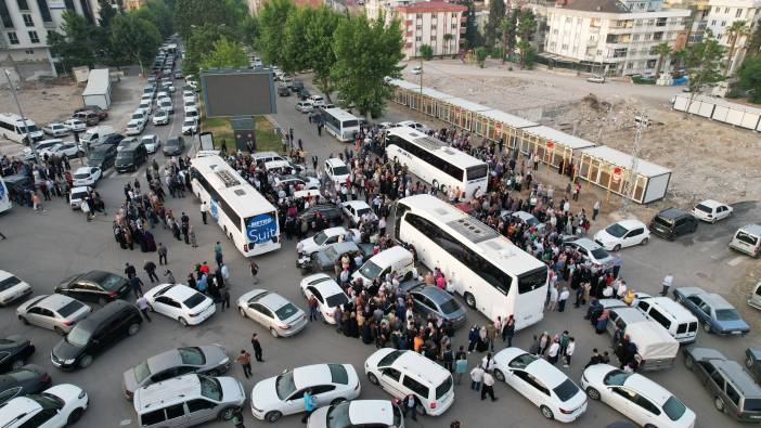 Kahramanmaraş’tan ilk hac kafilesi uğurlandı