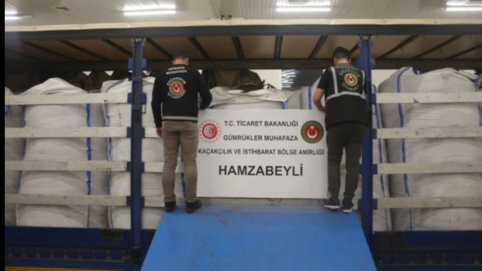 Hamzabeyli Gümrük Kapısı'nda ele geçirildi: Tam 19 ton