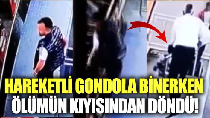 Lunapark'ta faciadan kıl payı kurtuldu: Hareket halindeki gondola binmeye çalışırken ölümden döndü