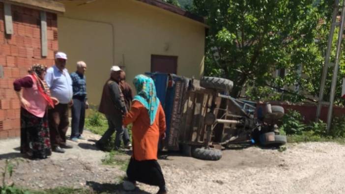 Kastamonu'da pat pat devrildi: 2 yaralı