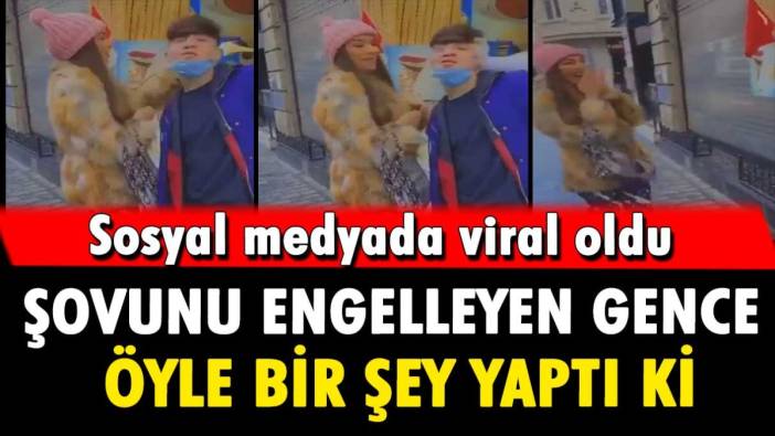 Şovunu engelleyen gence öyle bir şey yaptı ki! Sosyal medyada viral oldu