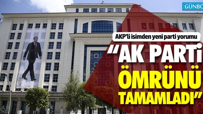 AKP'li Mehmet Metiner: "AK Parti ömrünü tamamladı"