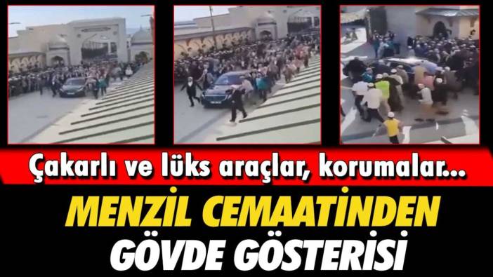 Çakarlı ve lüks araçlar, korumalar... Menzil Cemaatinden gövrde gösterisi