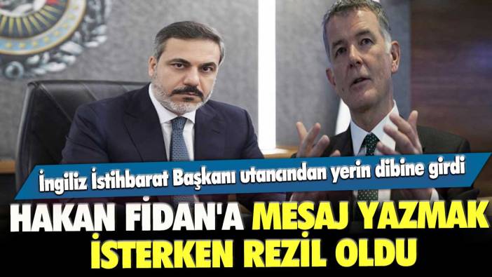 İngiliz İstihbarat Başkanı utancından yerin dibine girdi: Hakan Fidan'a mesaj yazmak isterken rezil oldu