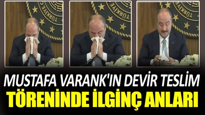 Mustafa Varank'ın devir teslim töreninde ilginç anları