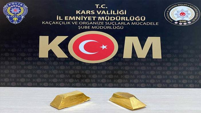 Yabancı uyruklu sürücünün aracında kaçak altın bulundu