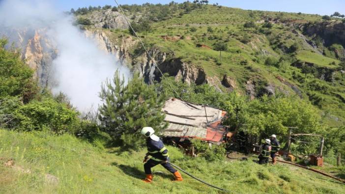 Kastamonu'da bağ evinde korkutan yangın