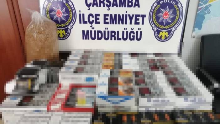 Çarşamba'da kaçak sigara operasyonu