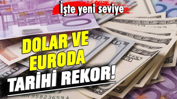 Dolar ve euroda tarihi rekor! İşte yeni seviye