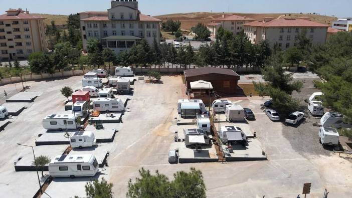 Gaziantep’te yeni karavan parkı Burç Ormanı’nda tamamlandı