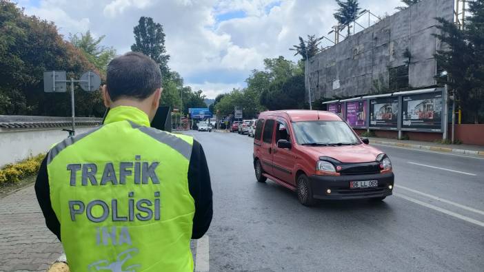 Sarıyer’de dron destekli trafik denetimi