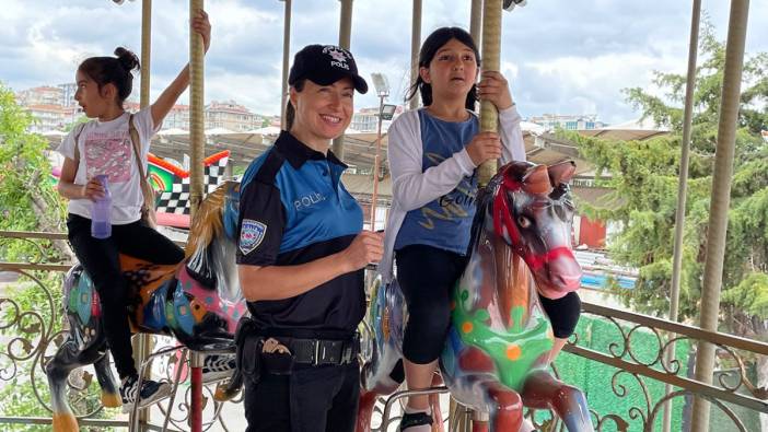 Polislerden alkışlanacak hareket! Minikleri lunaparka götürdüler