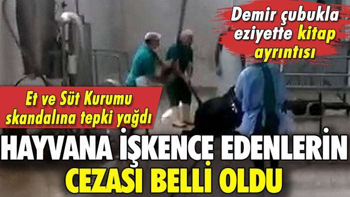 Et ve Süt Kurumu skandalında gelişme: Cezaları belli oldu