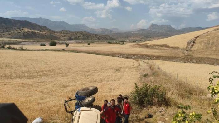 Şırnak'ta devrilen traktör evli çifti ayırdı!