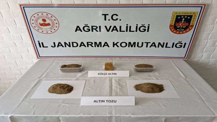 Ağrı'da İran otobüsünde külçe altın ve altın tozu!