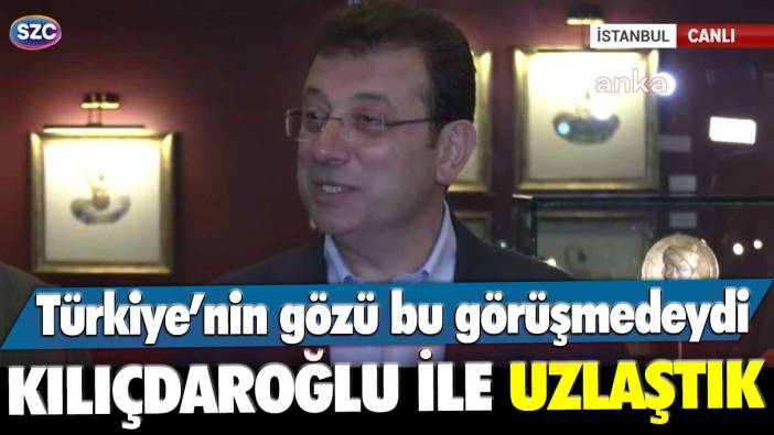 Ekrem İmamoğlu açıklama yapıyor:  CHP değişime öncülük etmeli