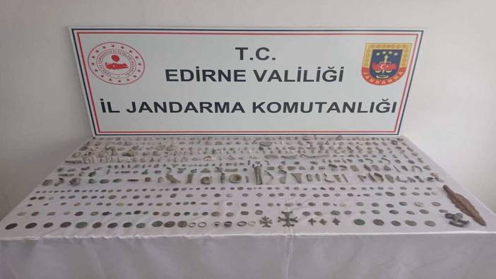 Edirne’de büyük operasyon! Roma ve Bizans dönemine ait 520 obje ele geçirildi