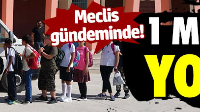 1 milyon çocuk yollarda!