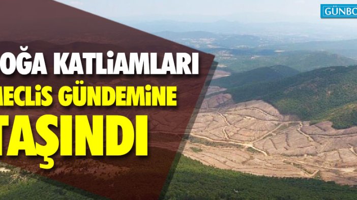 Doğa katliamları TBMM'ye taşındı