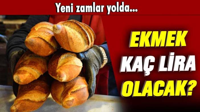 Yeni zamlar yolda: Ekmek kaç lira olacak?