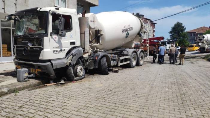 Kastamonu'da mikserin freni boşaldı: Facia atlatıldı