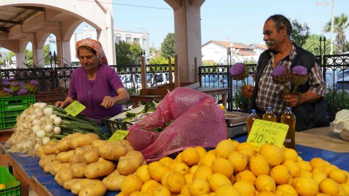 Çeşme'de tarladan sofraya üretici pazarı açıldı