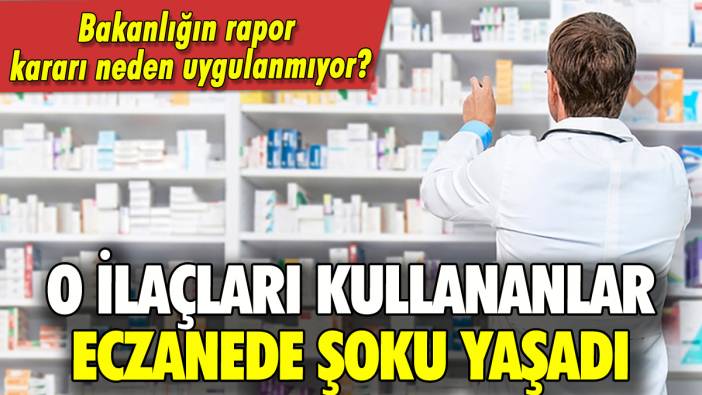 O hastalar eczanede şoku yaşadı!