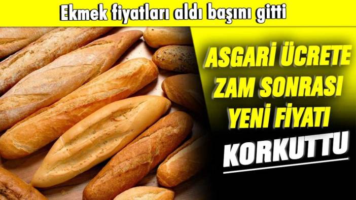 Ekmek fiyatları aldı başını gitti: Asgari ücret sonrası yeni fiyatı korkuttu