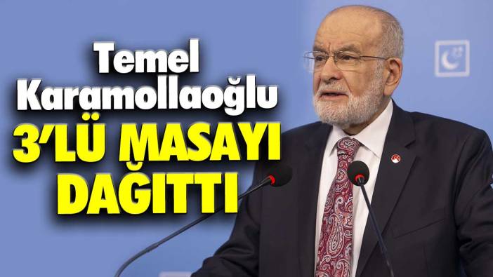 Milli Görüş'ün Aksaçlısı Temel Karamollaoğlu 3'lü masayı dağıttı