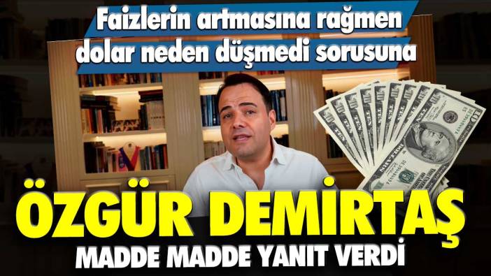 Faizlerin artmasına rağmen dolar neden düşmedi sorusuna ünlü ekonomi profesörü Özgür Demirtaş madde madde yanıt verdi