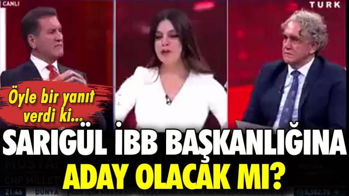 Mustafa Sarıgül İBB Başkanlığına aday mı? Yanıtı şaşkına uğrattı!