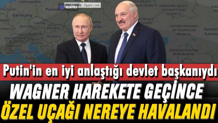 Putin'in en iyi anlaştığı devlet başkanıydı: Wagner harekete geçince özel uçağı nereye havalandı