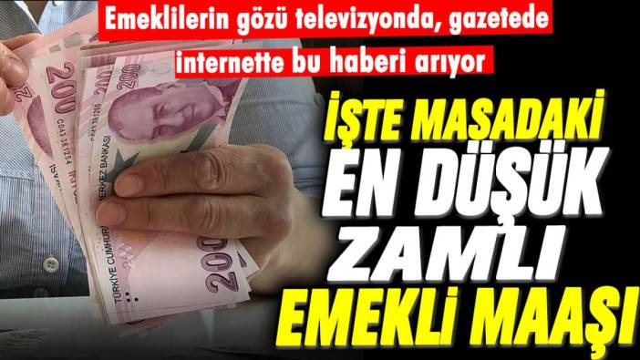 Emeklilerin gözü televizyonda, gazetede, internette bu haberi arıyor: İşte masadaki en düşük zamlı emekli maaşı