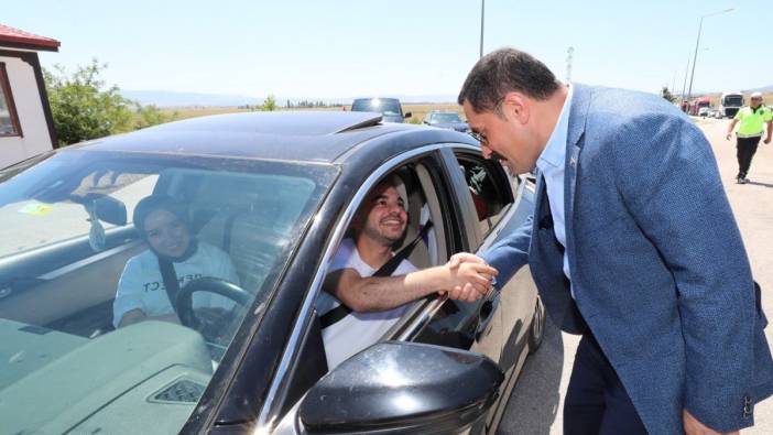 Vali Masatlı, bayram trafiği denetimlerine katıldı