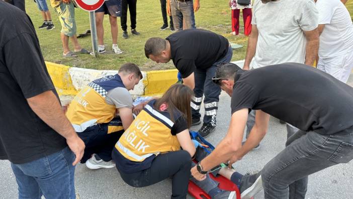 Kuşadası’nda motosiklet kazası: 1 ağır yaralı