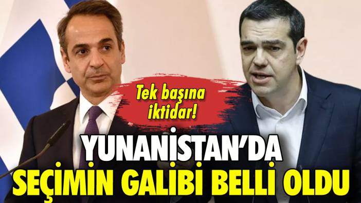 Yunanistan'da seçimin galibi belli oldu