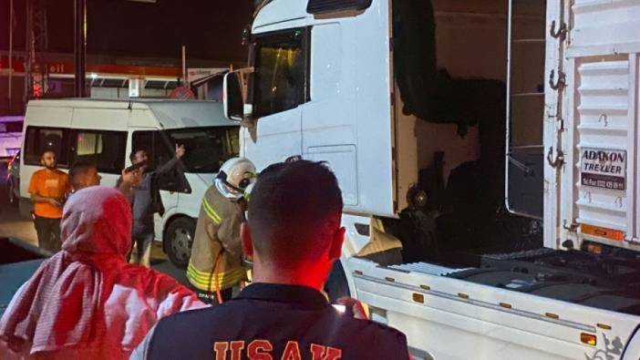 Polisten kaçan alkollü TIR sürücüsü kendini araca kilitledi