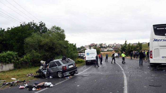 Motosiklet ile otomobil çarpştı: 1 ölü 2 yaralı