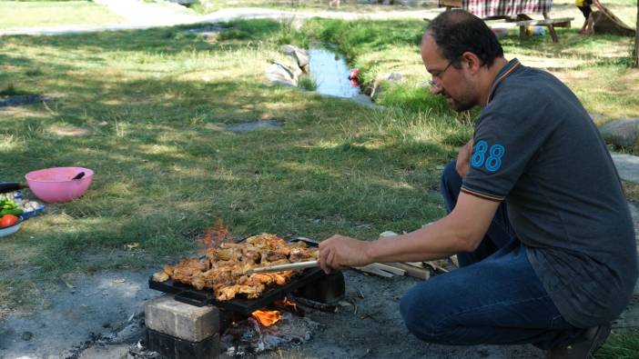 Kurban Bayramı'nda mangal keyfi: Piknikçiler akın etti