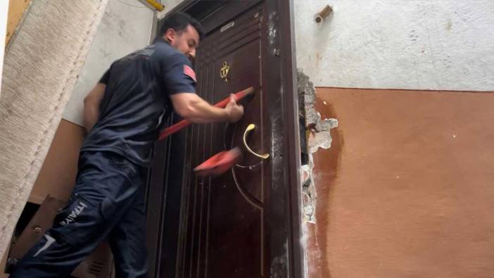 Ev sahibi kiracısını kilitledi; balyoz kırıldı, kapı kırılmadı