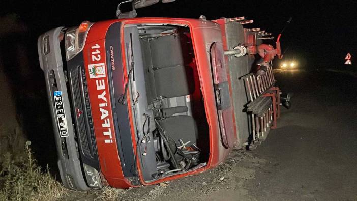 Şanlıurfa’da yangına müdahaleye giden itfaiye erleri kaza yaptı!