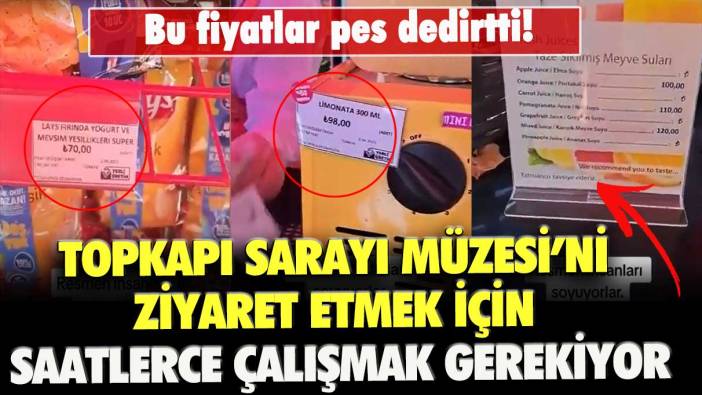 Bu fiyatlar pes dedirtti! Topkapı Sarayı Müzesini ziyaret etmek için saatlerce çalışmak gerekiyor