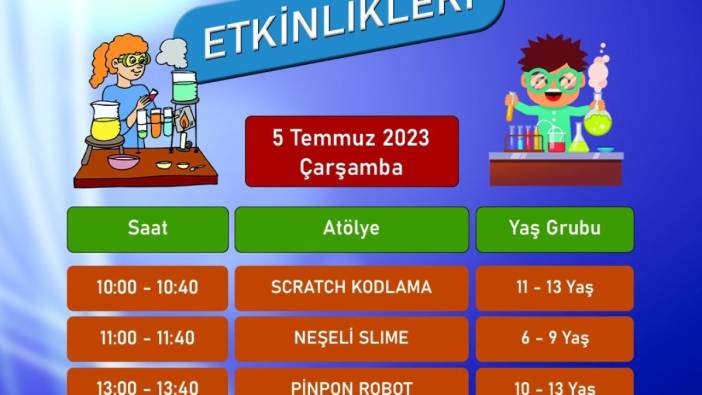 Kayseri Bilim Merkezi’nde ‘Temmuz ayı etkinlikleri’