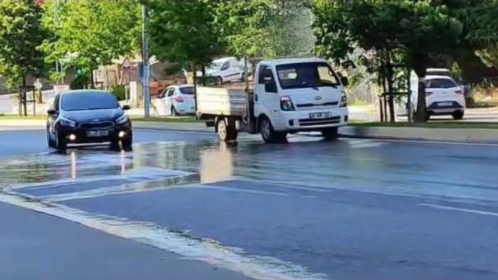 Pendik'te patlayan suyla araç yıkadılar!