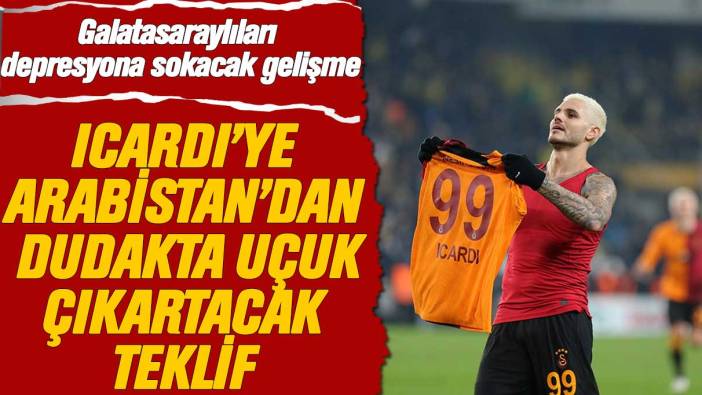 Galatasaraylıları depresyona sokacak gelişme: Icardi Suudi Arabistan yolcusu