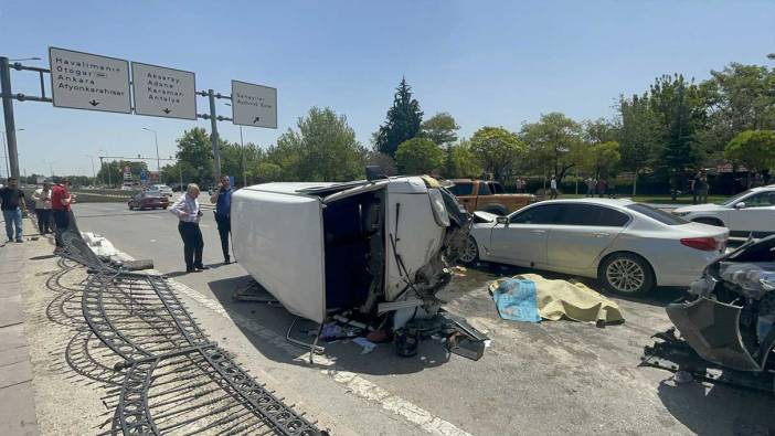 Konya'da feci kaza: 1 ölü, 4 yaralı