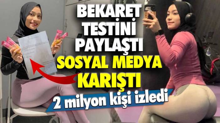 Başörtülü Tiktok fenomeni Fatmanur bekaret testini paylaştı sosyal medya karıştı! 2 milyon kişi izledi